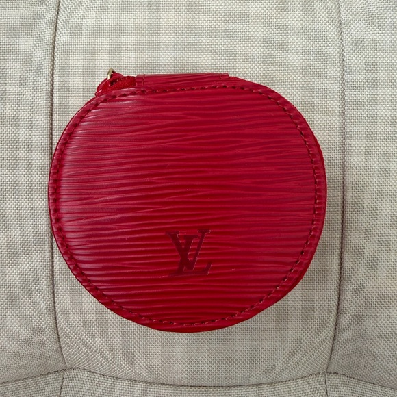 Louis Vuitton Handbags - Louis Vuitton Red Epi Leather Jewelry Case (Used)